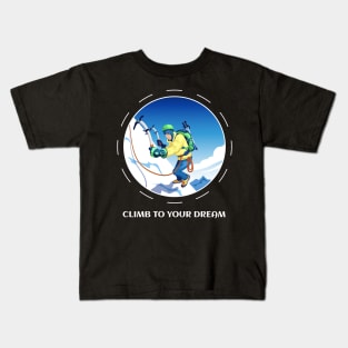 Climbing Everest Kids T-Shirt